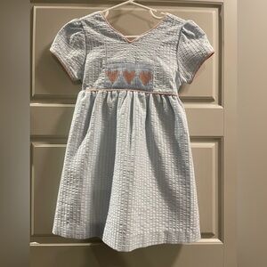 DONDOLO smocked heart dress. 4T.